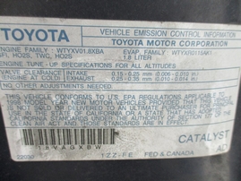1998 TOYOTA COROLLA VE NAVY BLUE 1.8L AT Z15010